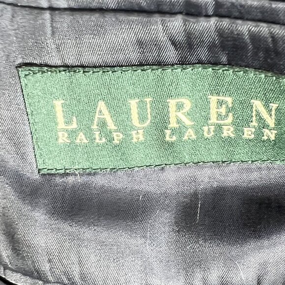 Lauren Ralph Lauren Mens 42R Navy Sport Coat Blazer Wool Quiet Luxury Timeless - Picture 11 of 13